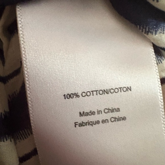 Tory Burch Blue and White Striped Long Sleeve Dress - Picture 5 of 5